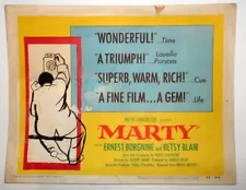 MARTY LOT OF 5 LOBBY CARDS(Ernest Borgnine)