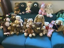 Huge Lot of 20 Build A Bear Workshop Animals, Bears To Bunnies And More!