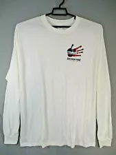 Southern Pride T-Shirt Men Extra Large White Long Sleeve National Anthem 2 Sided