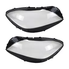 Pair Front Headlight Lens Cover For Mercedes-Benz CLS W218 2015 2016 2017 2018 (For: Mercedes-Benz)