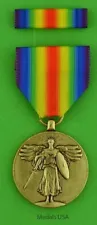 WWI Victory Medal with Ribbon Bar U.S. - USA made - Full Size