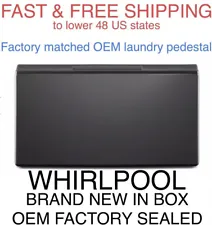 NEW Whirlpool 27" Universal Chrome Shadow Laundry Drawer Pedestal WFP2715HC