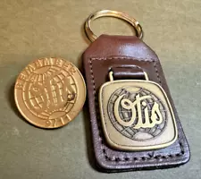 Otis Elevator Remember 9/11 Pin And Leather Otis Keychain