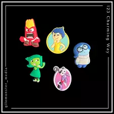 5 Shoe Charms for Crocs Disney Pixar INSIDE OUT Joy Anger Fear Sadness Disgust