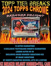 MILWAUKEE BREWERS 2024 TOPPS CHROME BREAKER DELIGHT 6 BOX FULL CASE BREAK 3091