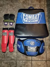 Combat Sports Mauy Thai Shield/belly Pad Bundle