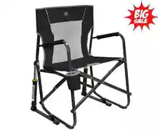 SALE! GCI Outdoor Freestyle Rocker Mesh Chair Camping Rocking Chair 250lb, Black