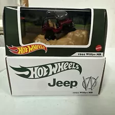 ðððHot Wheels RLC 1944 Willys MB Jeep Red H31ððð