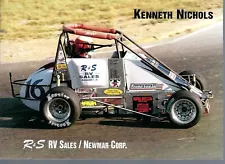 ???? Kenneth Nichols #16 R&S RV Sales Non-Winged Midget Hero/Handout Card