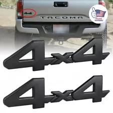 2pcs Matte Black 4x4 Emblem for Toyota Tacoma Tundra Trunk Fender Badge logo NEW