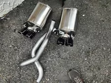 05-08 Corvette C6 CORSA Stainless Steel Exhaust Mufflers w/ BLACK Tips USED