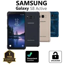 Samsung Galaxy S8 Active SM-G892A 64GB (GSM Unlocked) Smartphone Very Good A++