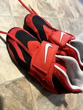 Nike Air Diamond Turf 309434-007 Challenge Red-Black Size 12 Deion Sanders