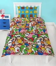 Nintendo Super Mario Gang Single Rotary Duvet Cover Bedding Set