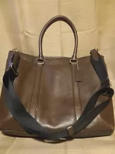 Authentic COACH Metropolitan F70916 Business bag briefcase brown leather