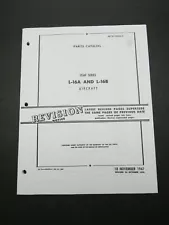 1947-50 Aeronca L-16A & L-16B 83pg Aircraft Parts Catalog Manual