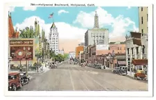 Los Angeles California c1928 Hollywood Boulevard, Grauman's Theater, vintage car