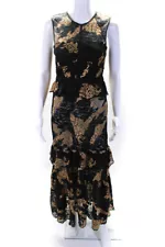 Three Floor Womens Pine For You Dress Black Size 4R 11409636