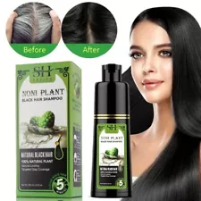 Black Hair Color Dye Natural Herbal 250ml Shampoo Permanent Coloring SALE