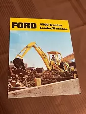 Ford 4500 Tractor Loader Backhoe Sales Brochure Dealer 1989