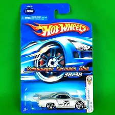 2006 Hot Wheels #38 Volkswagen Karmann Ghia Silver 38/38 First Editions PR5