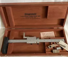 Starrett No. 255 14.5” Height Gage With Wood Case EUC