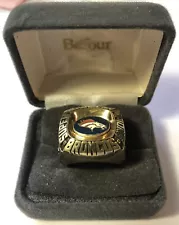 Denver Broncos Super Bowl XXXII NFL Football Ring 1998 Balfour Vermeil Size 10