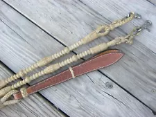 Steve Guitron Braided Natural Rawhide Romal Romel Reins 29229