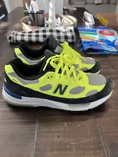 Rare!! New Balance M992AF 992 Made in Usa neon flourescent US 10.5 Nice!! No Box