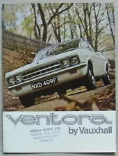 VAUXHALL VENTORA Car Sales Brochure For 1969 #V1879/12/68