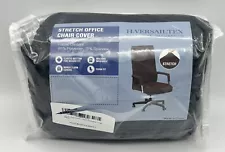 H. Versailtex Stretch Office Chair Cover - Black