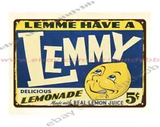 Lemmy Lemonade metal tin sign garage Decorative Collectibles