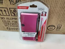 NEW PINK Aluminum case with 2 Retractable Stylus Pens for OLD Nintendo 3DS 6B