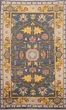 Blue Heriz Serapi Beauty Hand-Knotted Indian Accent Carpet in Wool 3x5 ft