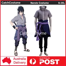 Anime Naruto Shippuden Uchiha Sasuke Cosplay Costume Full Set Halloween Outfits