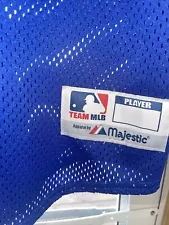 Team MLB Majestic Los Angeles Dodgers Jersey Mens XL Blue Mesh #15