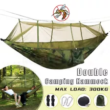 600lbs Double Person Camping Hammock Tent with Mosquito Net Hanging Bed Portable