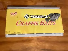 XFISHMAN Crappie Baits ser with plastic box and various colors, with spoon