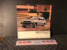 ORIGINAL VINTAGE BROCHURE 1982 TOYOTA STARLET B2