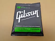 GIBSON ACOUSTIC GUITAR STRINGS MASTERBUILT PREMIUM 12 16 24 32 42 53 (1PK) NEW