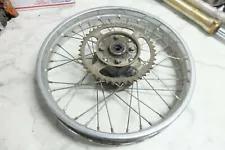 87 Honda TLR 200 TLR200 Reflex Trials rear back wheel rim straight