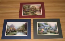 Bundle of Matted Thomas Kinkade Prints (Qty-3)