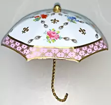 Vintage Porcelain China Floral Chintz Umbrella Parasol - Figurine, Design Decor