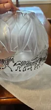 Lalique Crystal "Tanzania Zebra" Vase