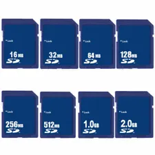 16MB 32MB 64MB 128MB 256MB 512MB 1GB 2GB SD Secure Digital Flash Memory Card New