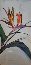 Hawkins Art Large 24" Vintage Antique color Palette Flower Custom Oil Painting