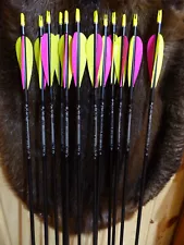 12 New Easton 400, (2117) Aluminum XX75 Gamegetter Feather Fletched Arrows