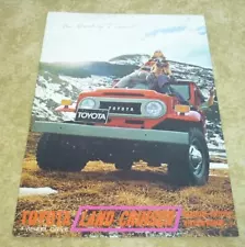 1970 1971 Toyota Land Cruiser Advertising Sales Brochure 24H090