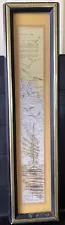 Original Pen & Ink Ship On Nautical Charts By B. Mann 14.25” X 2” Junk West Co