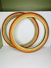 Odyssey Bmx Orange Soda Aaron Ross Sunday Funday Bmx Tires Rare 2.10 Pair